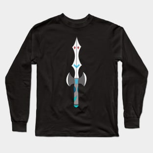 Crystal Gem Sword Axe Hybrid Fantasy Weapon Long Sleeve T-Shirt